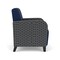 Lesro Siena Lounge Reception Guest Chair, Black, MD Ink Back, MD Ink Seat, RS Echo Arm Panels SN1101 - alternate 2